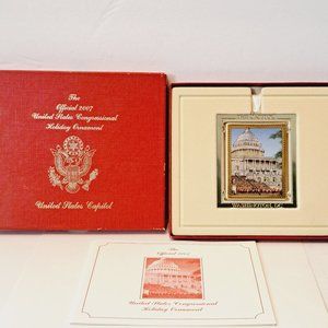 2007 Official United States Congressional Holiday Ornament Capitol box